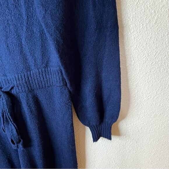 Central Park West Navy Blue Holmes Knit Jumpsuit XS - Picture 7 of 15